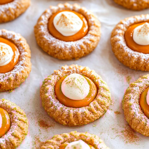 A cookie with a white frosting and a pumpkin pie filling.