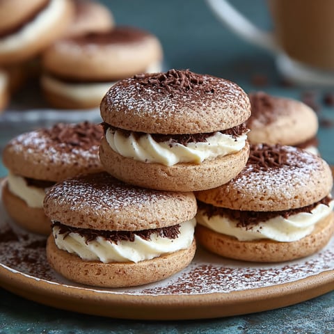 Tiramisu sandwich cookies are a must-try delight!