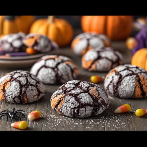 Halloween cookies on a table.