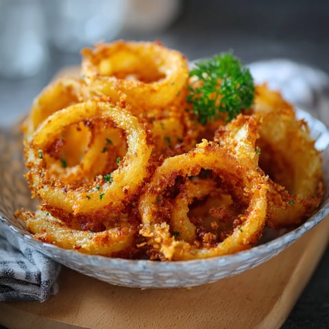 A bowl of onion rings.