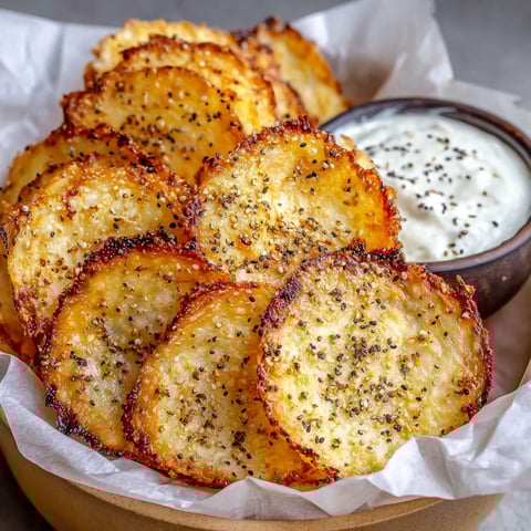 A bowl of cottage cheese chips.