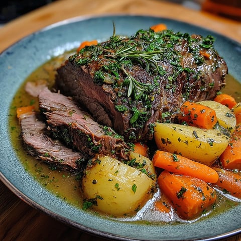 A plate of meat and vegetables.