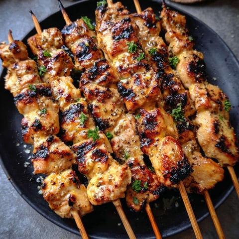 Grilled Cowboy Butter Chicken Skewers.