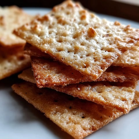 A stack of crispy crackers.