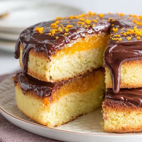 A slice of chocolate cake with orange icing.