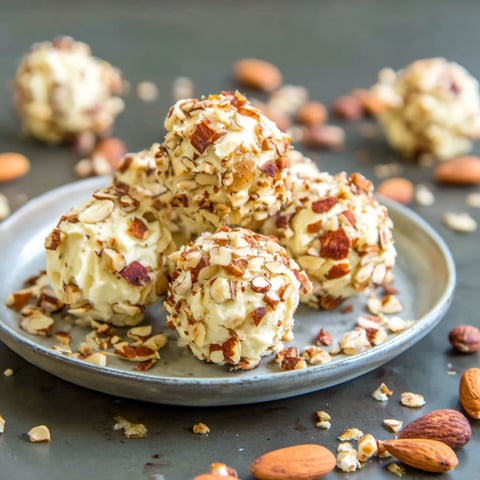 A plate of low carb giotto balls.