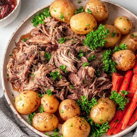 A plate of food with potatoes, carrots, and meat.